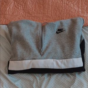 Colorblock Nike Quarter Zip Hoodie